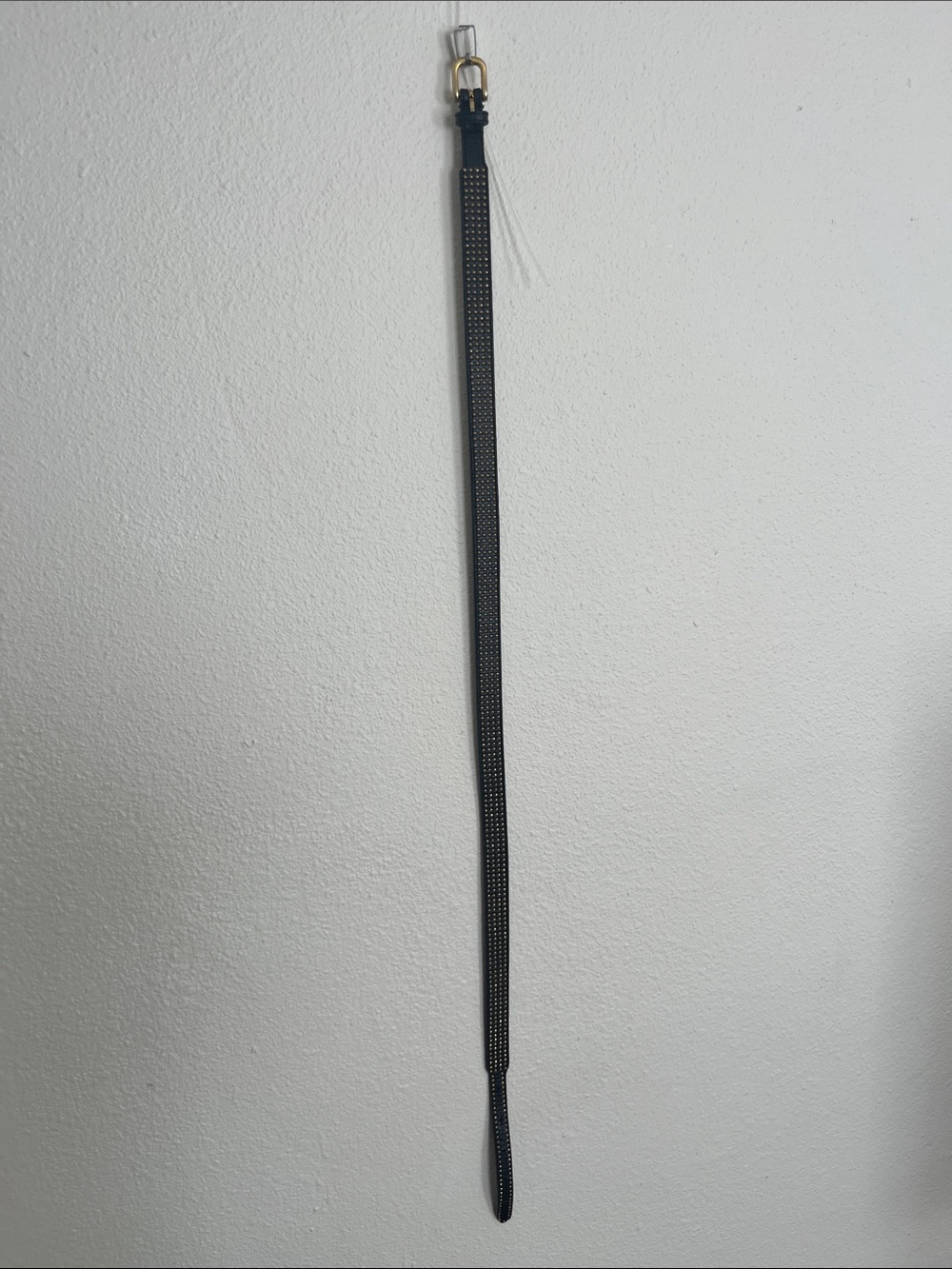 Vintage Black Women’s Leather Studded Belt